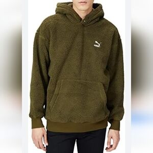 Puma sherpa hoodie size L